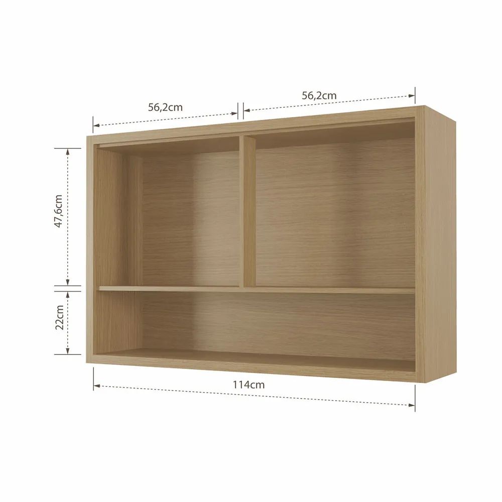 Armário Aéreo Condessa 120cm em MDF - Imagem 3