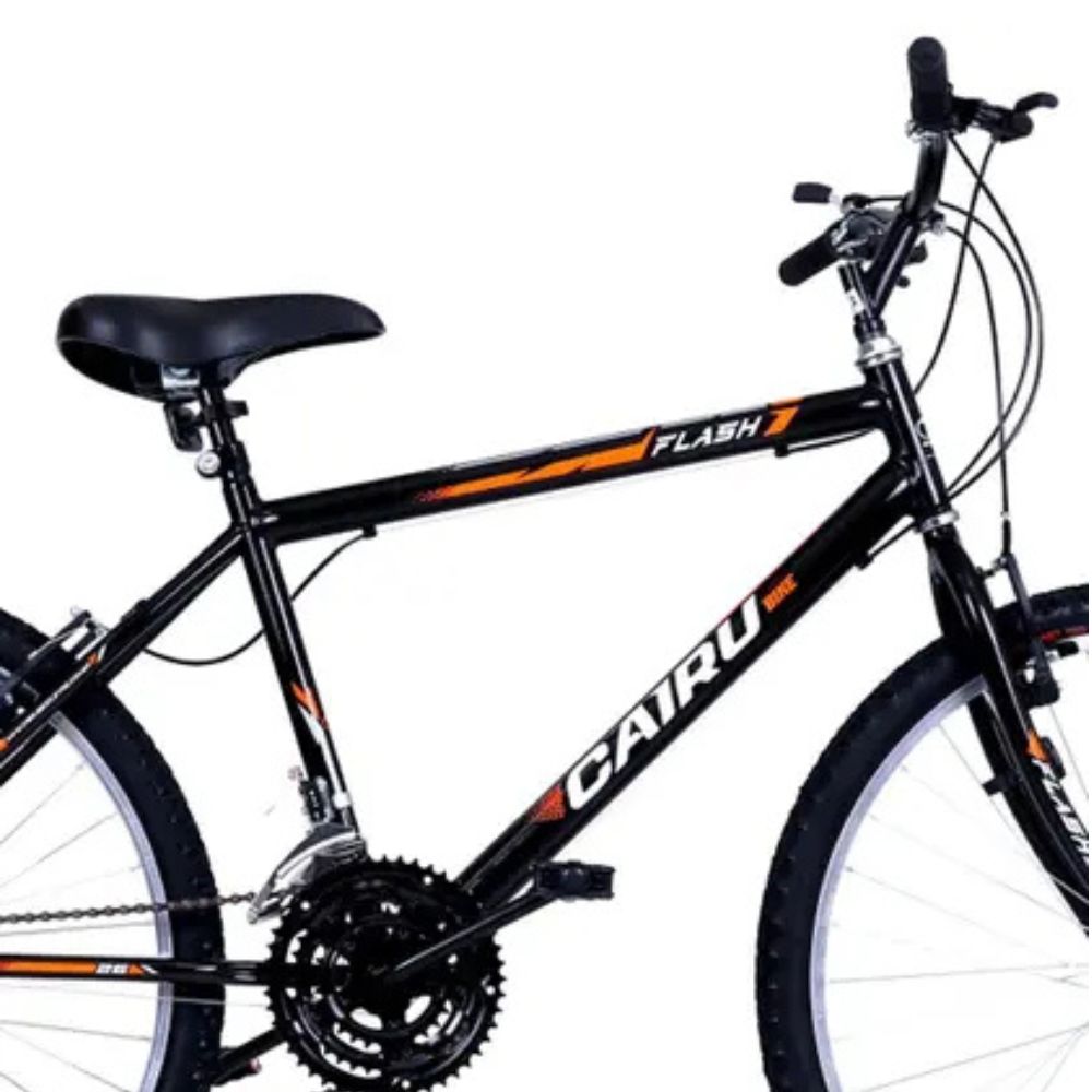 Bicicleta Cairu Flash Pop Bike Aro 26 Preto/Laranja - Imagem 2