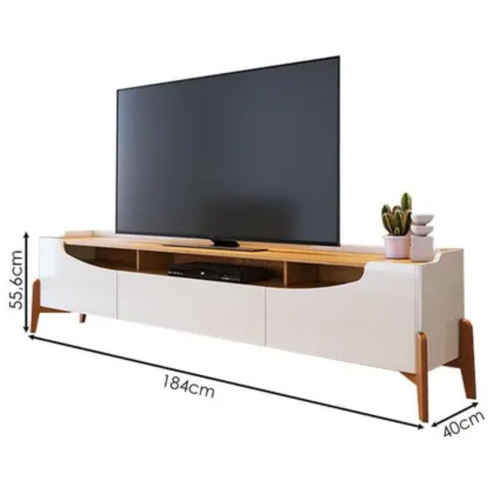 Rack Bancada Studio 1.8 Off White Nature — Imcal - Imagem 6