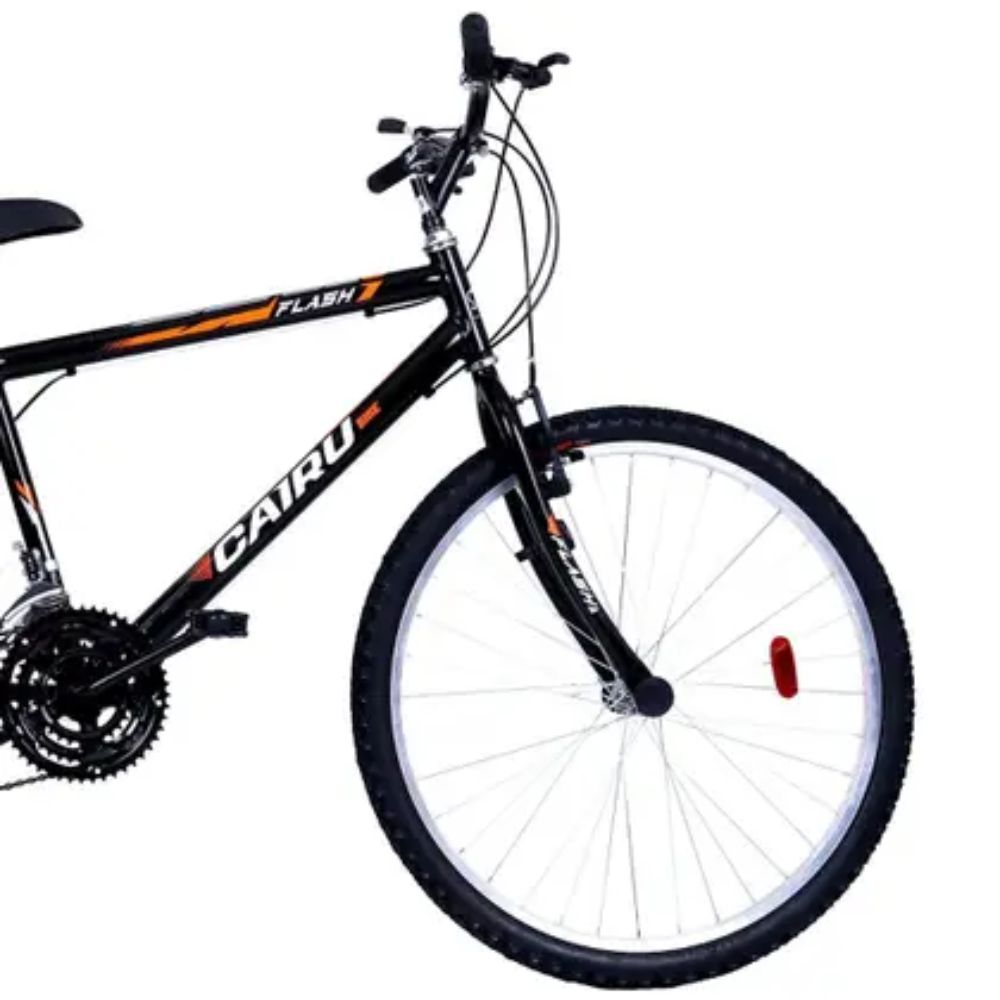 Bicicleta Cairu Flash Pop Bike Aro 26 Preto/Laranja - Imagem 4