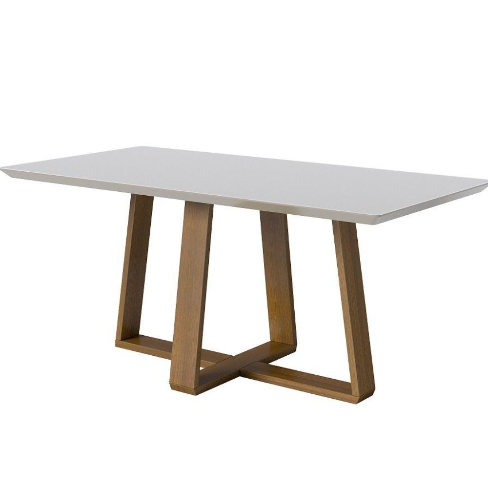 Mesa Imcal Wood 1,35m com Vidro Barril - Imagem 4