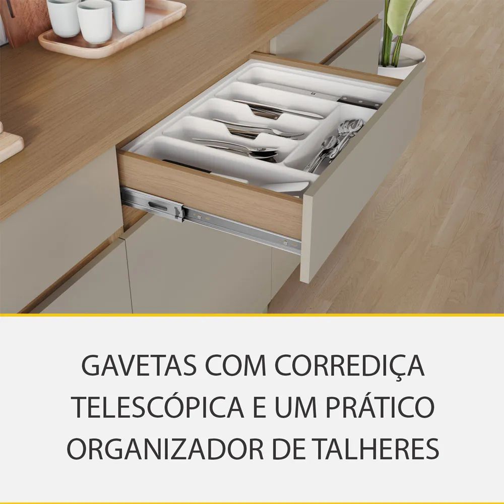 Cozinha Nesher Realeza Premium 265 cm - Imagem 5