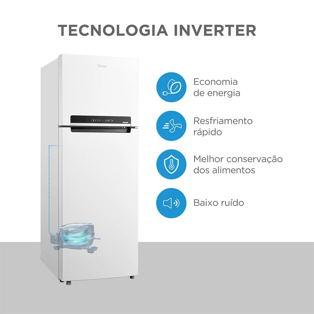 Geladeira Midea Frost Free Duplex 394L Inverter - Imagem 6