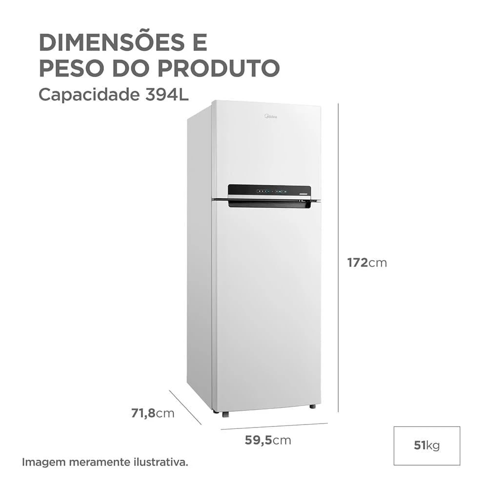 Geladeira Midea Frost Free Duplex 394L Inverter - Imagem 7